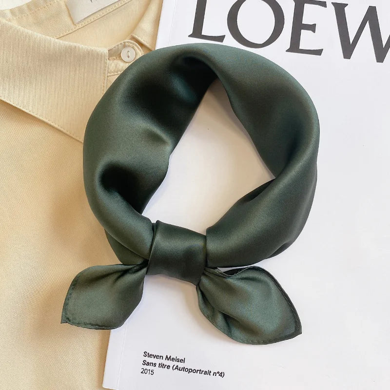 Fashion 100% Real Silk Scarf Women Shawls Wraps for Ladies Neckerchief Foulard Scarves Pashmina Female Shawl Hijab Bandana 2024