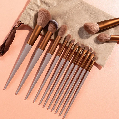 13Pcs Professional Beauty Powder Blush Brush Foundation Concealer Makeup Brush Set Beauty Make Up Brush Cosmetic MaquiagemMakeup