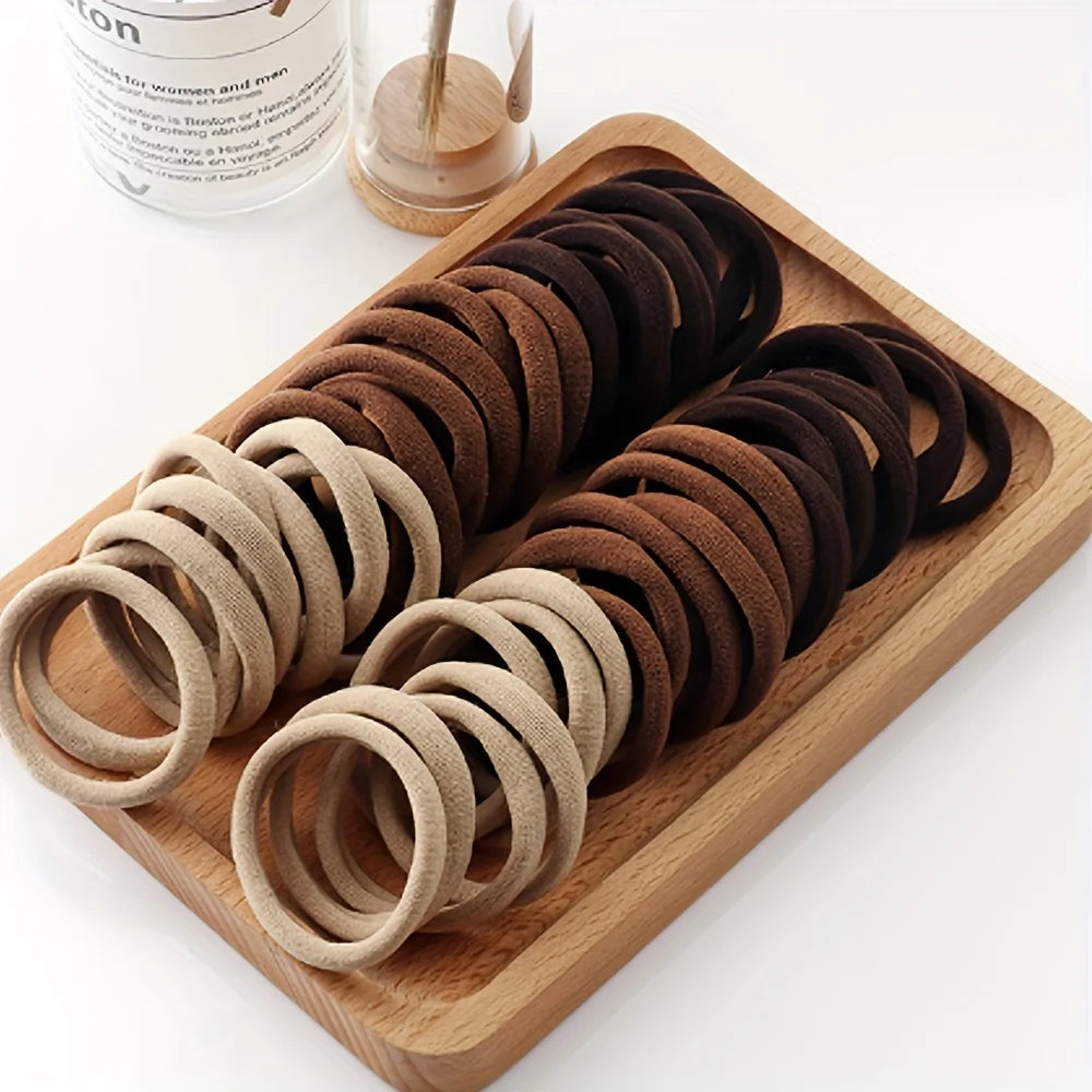 20/50/100pcs Soft Elastic Hair Ties Hair Bands Decorative Hair Accessories Set For Baby Girls