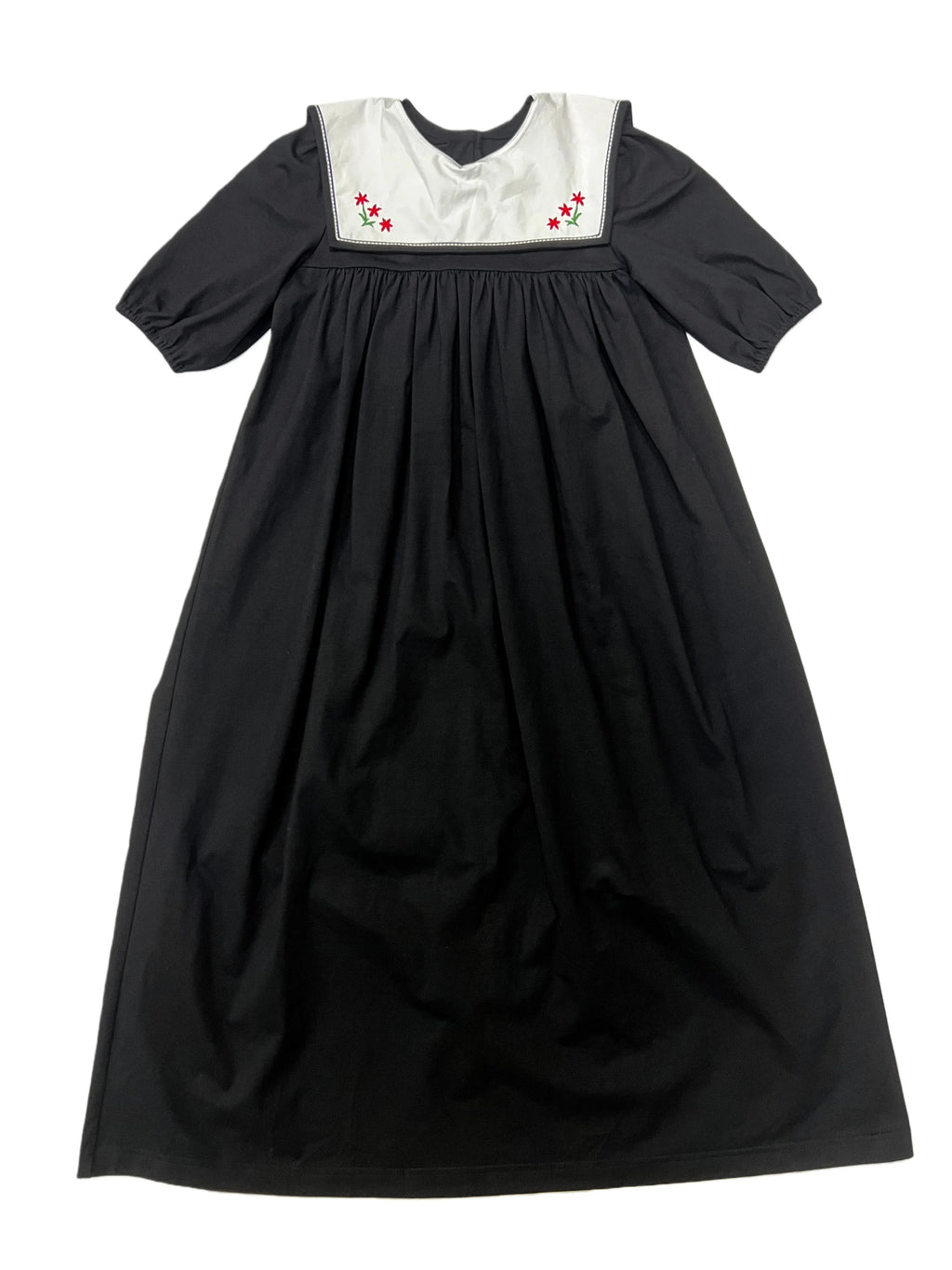 Ali Plus 2026 SS Sailor Maxi Kids Cotton Outfits Embroidery Removable White Collar Girls Boys Matching Clothes
