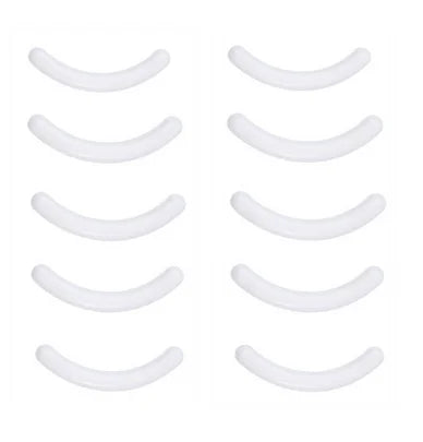 1Pcs Eyelash Curler Durable False Eyelashes Curler Clip Silicone Strip Beginner Makeup Cosmetic Beauty Tools Women Silver Black