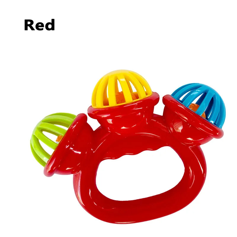 1-4PCS Baby Hand Rattle Ball Toy Newborn Grasping Hand Bell Sensory Toy Kids Safety Materials Toys for 0-24 Months Baby Children