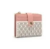 CH Luxury Brand Retro Design Business Card Bag Fashion Button Classic Folding Wallet Compact and Lightweight Women's Square Bag