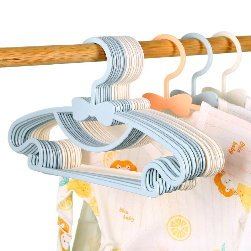 5-50Pcs Baby Hangers Plastic Kids Clothes Storage Hanger for Nursery Children Hangers Toddler Infant Portable Coats Home Rack