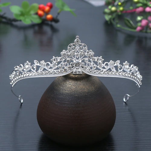 1pc Exquisite Fashion Princess Crystal Hair Crowns Headband Girls Bridal Prom Crown Wedding Party Accessiories Hair Jewelry