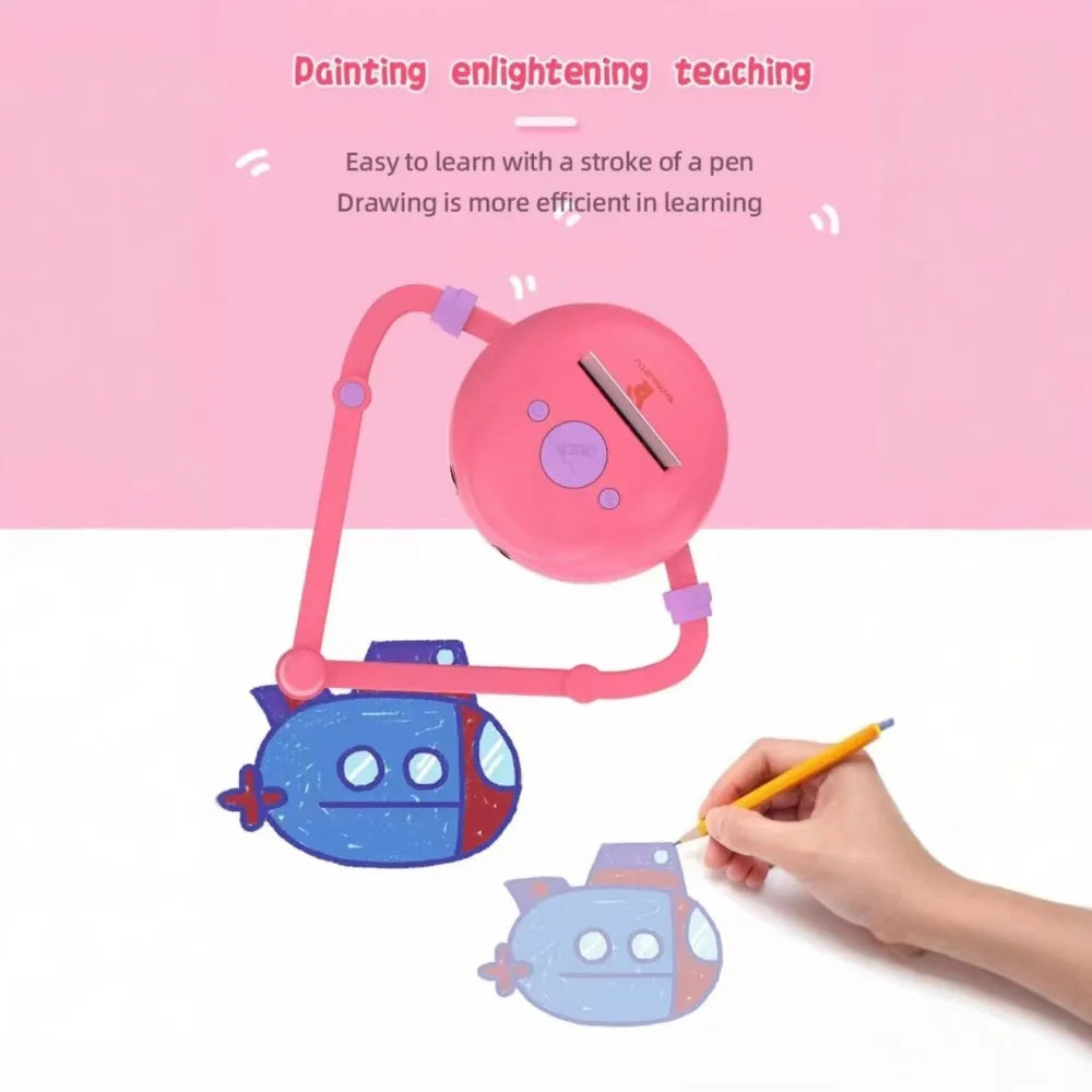 Drawing Robot for Kids Interactive Educational Drawing Robot Voice Interaction Montessori Drawing Learning Toy Children's gifts