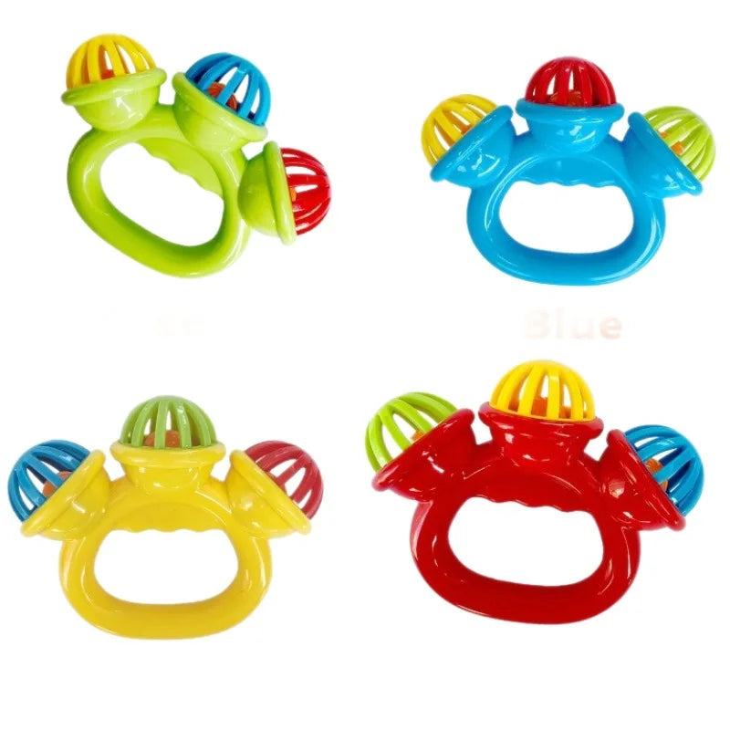 1-4PCS Baby Hand Rattle Ball Toy Newborn Grasping Hand Bell Sensory Toy Kids Safety Materials Toys for 0-24 Months Baby Children