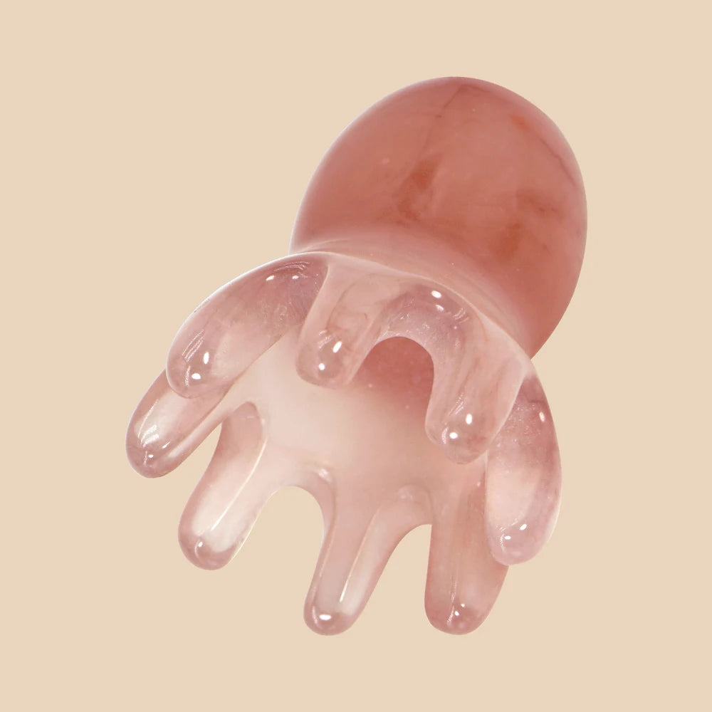 Cute Octopus Scalp Massage Comb (Resin)｜Korean Hair Care, Stress Relief, Anti-Hair Loss, Portable Head Massager for Home & Trave