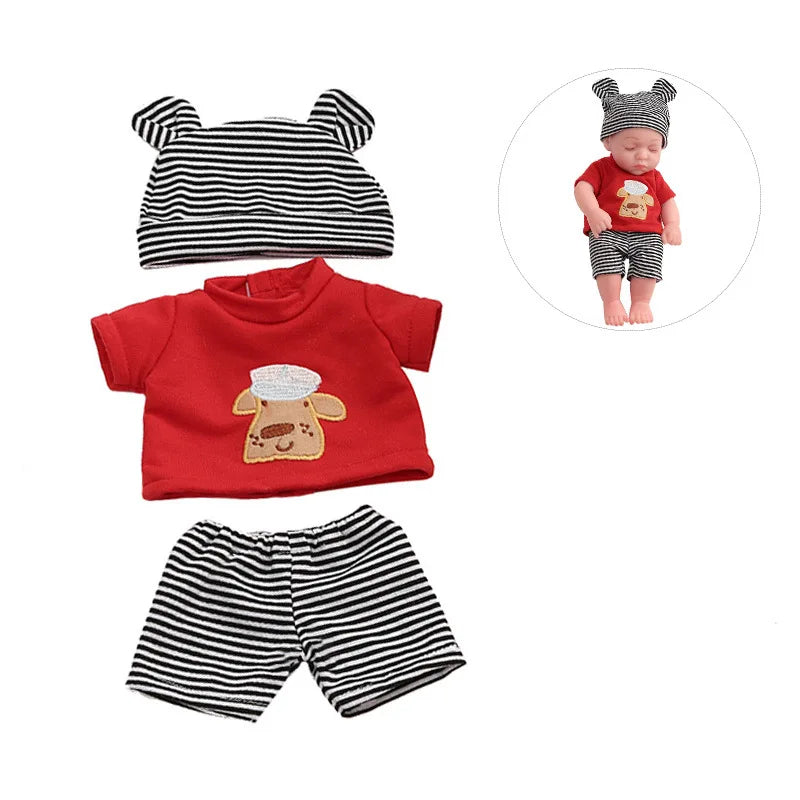 Baby Reborn Dolls Clothes for 30cm Baby Doll Dress Pajamas Jumpsuit Doll Clothes for 12 inch Reborn Doll DIY Toys for Girls