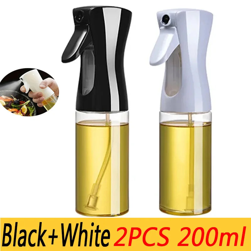 200/300/500ml Oil Spray Bottle BBQ Cooking Olive Oil Sprayer Plastic Baking Oil Spray Empty Bottle Vinegar Bottle Or  Oil brush