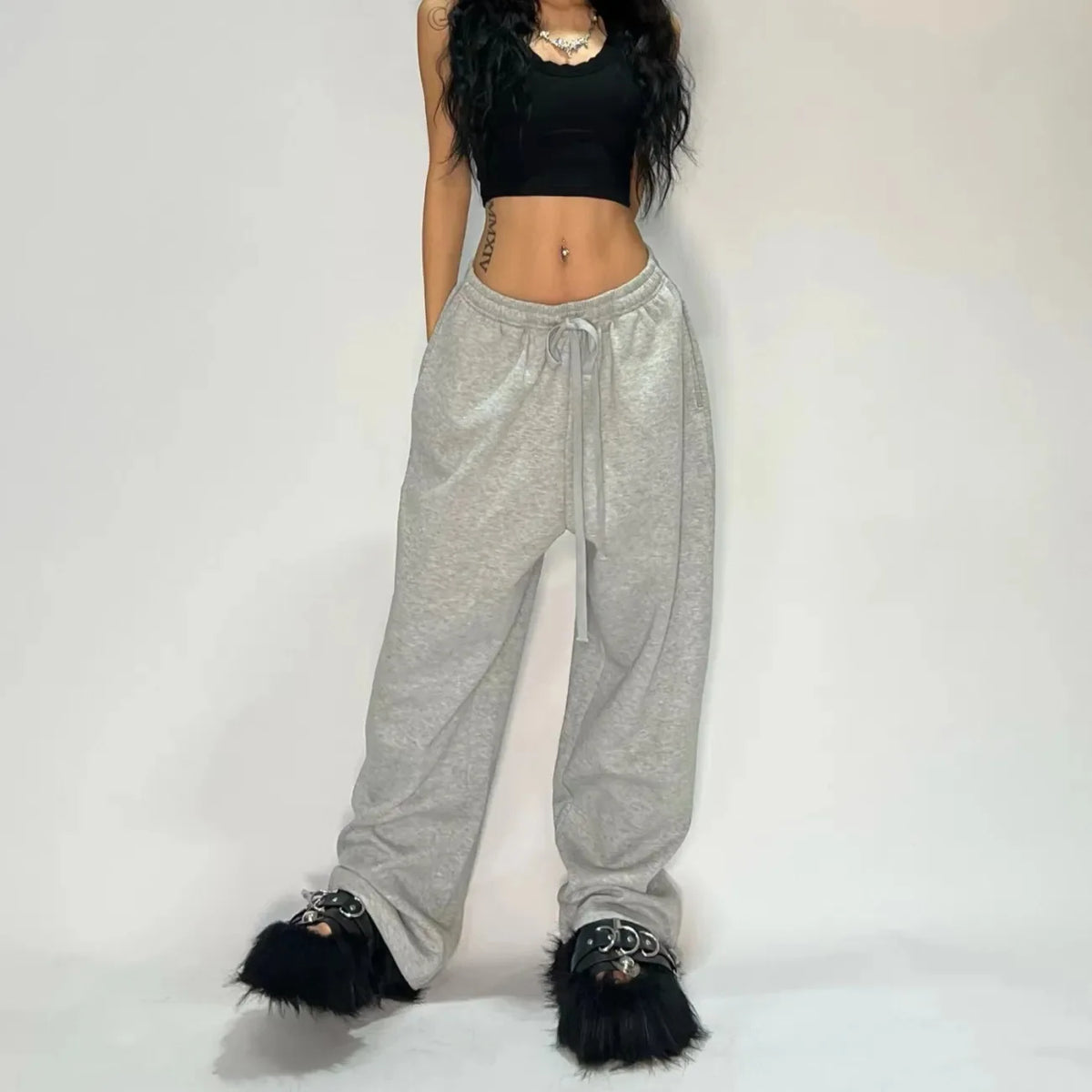 Casual Loose Straight Leg Pants Striped 2025 Summer Fashion Trend Brand Street Hip-hop Jogging Men's Women's Harajuku Sweatpants