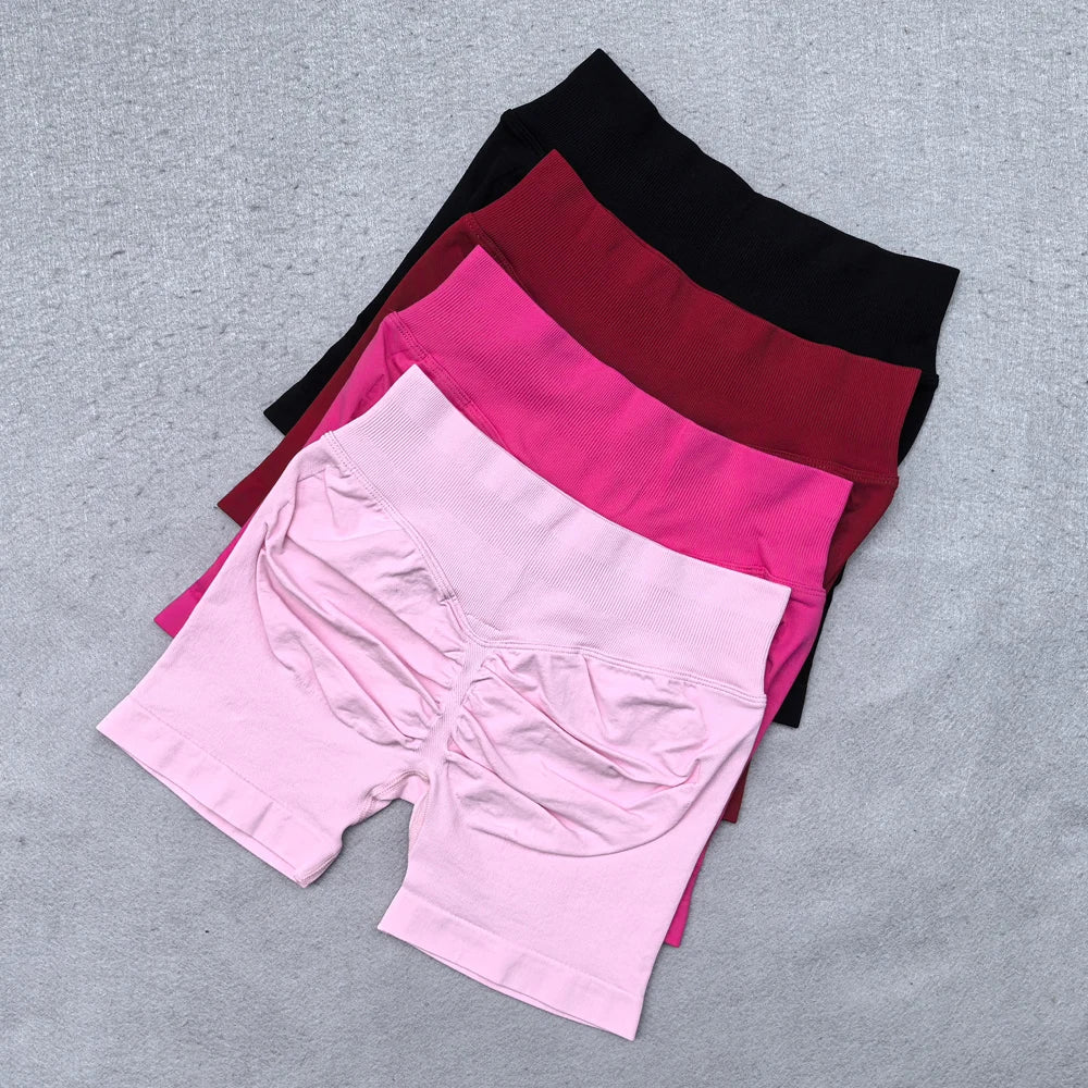 2 Pieces Yoga Set Women Backless Halter Tops High Waist Seamless Shorts Gym Suit Fitness Clothes Sportswear Workout Sets