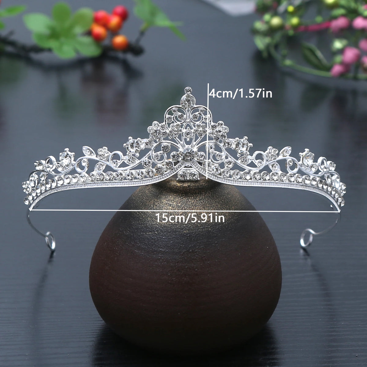 1pc Exquisite Fashion Princess Crystal Hair Crowns Headband Girls Bridal Prom Crown Wedding Party Accessiories Hair Jewelry