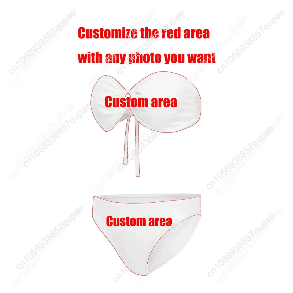Chris Brown Rapper Strapless Swimsuit Womens Bathing Suits Fashion Swimwear Pool Party Beach Sexy Bikini Customize Beachwear