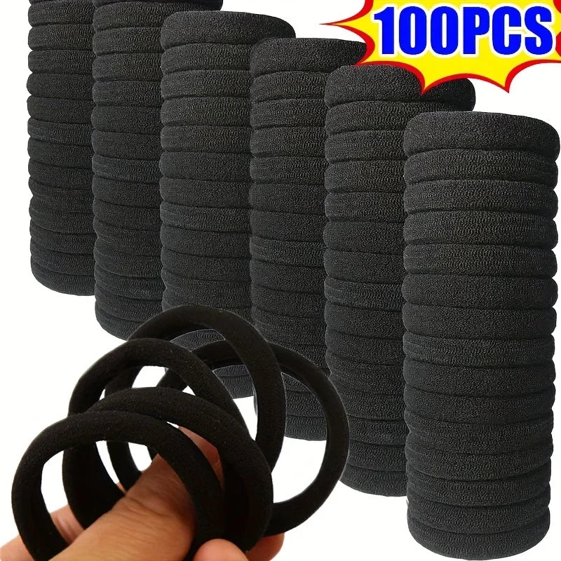 20/50/100pcs Soft Elastic Hair Ties Hair Bands Decorative Hair Accessories Set For Baby Girls