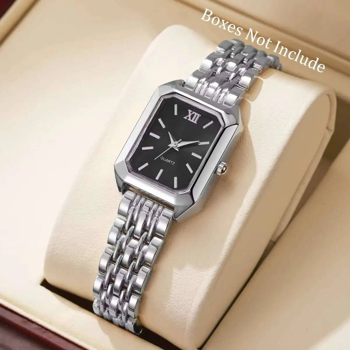 Fashion Rectangle Women Quartz Watch Luxury Analog Wristwatches Reloj Mujer Girls Clock Gift（Without Box）