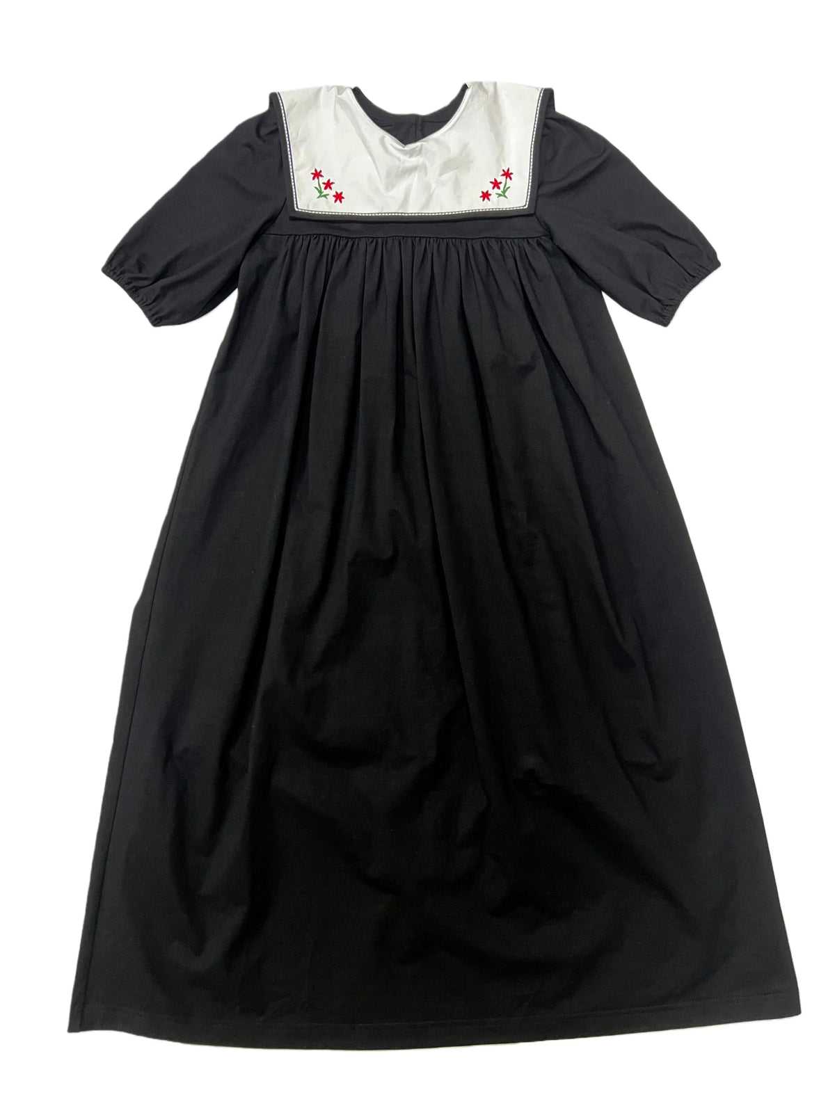 Ali Plus 2026 SS Sailor Maxi Kids Cotton Outfits Embroidery Removable White Collar Girls Boys Matching Clothes