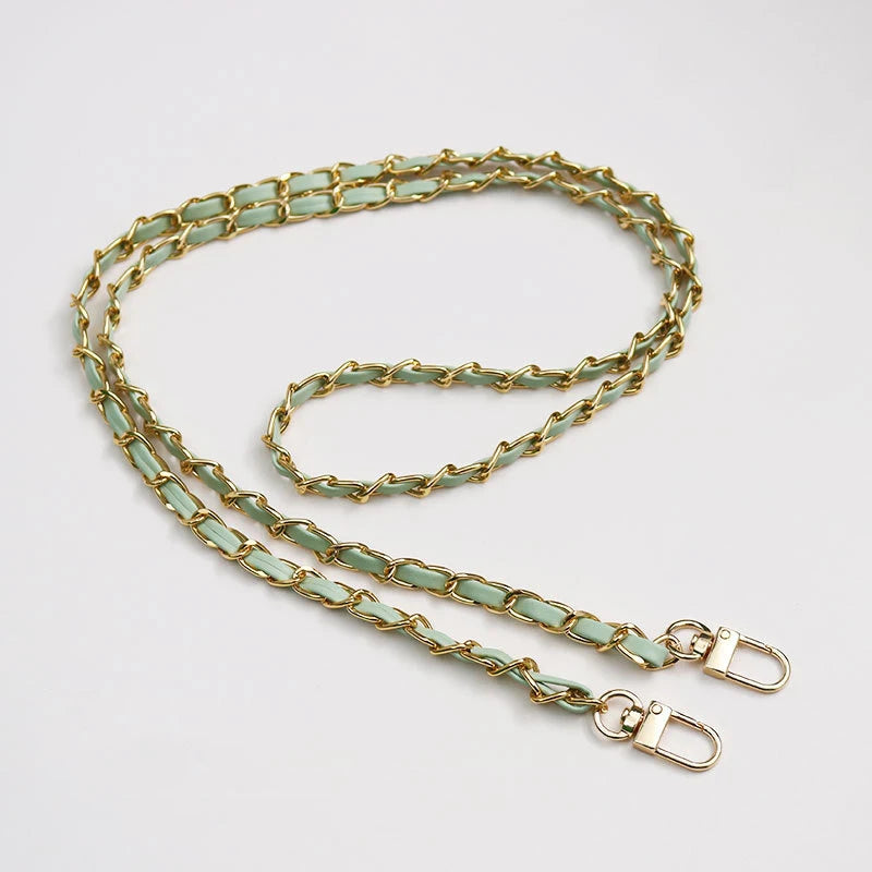 120cm Purse Chain Strap Crossbody Handbag Chains Replacement Leather Shoulder Bag Chain Straps Diy Women Girl Bag Part Accessory