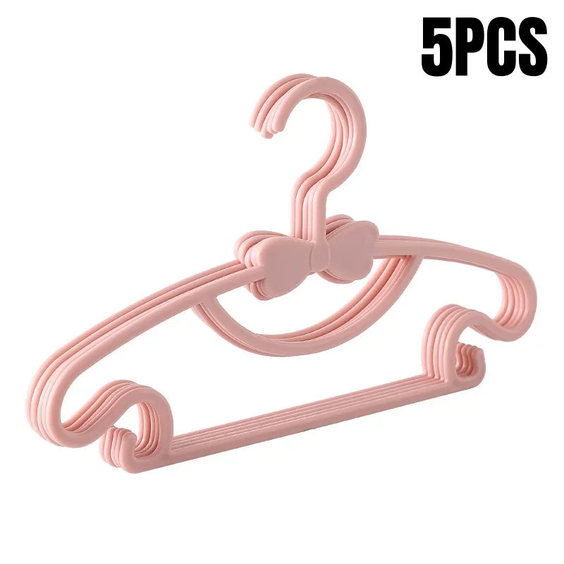 5-50Pcs Baby Hangers Plastic Kids Clothes Storage Hanger for Nursery Children Hangers Toddler Infant Portable Coats Home Rack