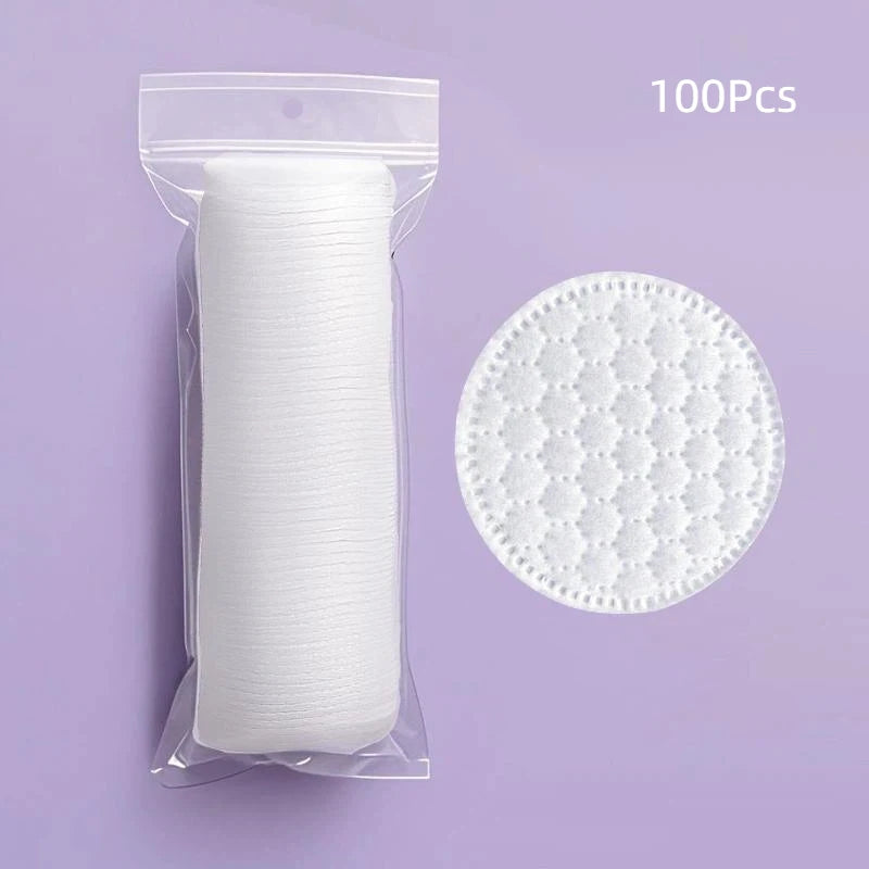 Disposable Makeup Cotton Pad 100/120pcs Soft Round Three Layer Facial Cleaning Wipes Makeup Remover Beauty Cosmetic Cleaning