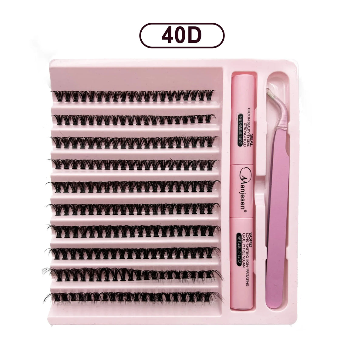 DIY Lashes Extension Kit Eyelashes 200 PCS Clusters Lash Bond and Seal Makeup Tools for Gluing  Lashes Gluing Glue  Accessories
