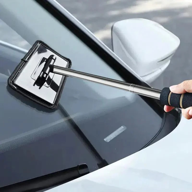 Automobile Windshield Water Scraping Telescopic Automobile Glass Wiper Auto Cleaning Tools Window Cleaning Brush Cleaning Cloth