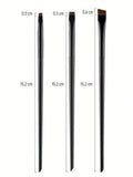 3pcs Makeup Brush Set, Including Angled Eyeliner Brush, Eyebrow Brush, And Ultra-Fine Eyeshadow Brush, Makeup Brush Set, Makeup Brush Kit, Makeup Brush Set, Full Makeup Brushes, Makeup Brush Set, Complete Makeup Tools, Makeup Brush Set, Makeup Brush Set