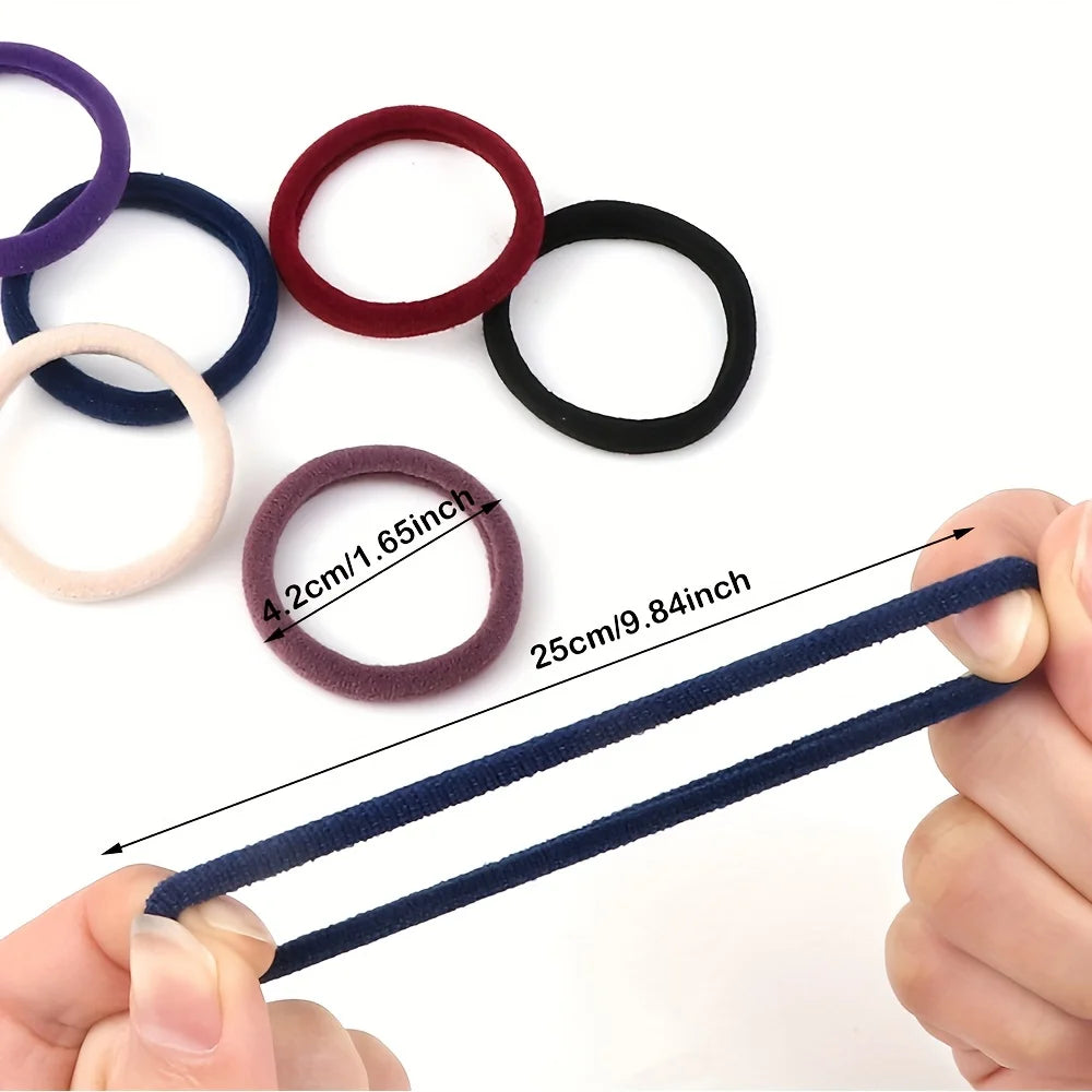 20/50/100pcs Soft Elastic Hair Ties Hair Bands Decorative Hair Accessories Set For Baby Girls