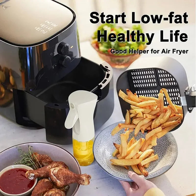 200/300/500ml Oil Spray Bottle BBQ Cooking Olive Oil Sprayer Plastic Baking Oil Spray Empty Bottle Vinegar Bottle Or  Oil brush
