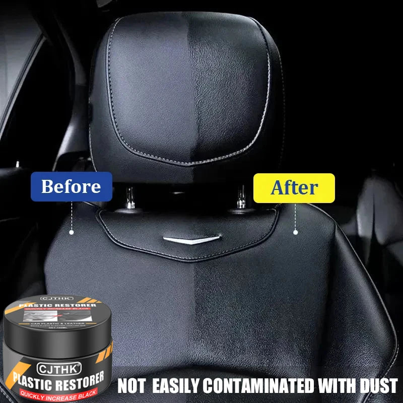 Car Plastic Restorer Back To Black Gloss Auto Interior Leather & Panel Renewal Wax Coating Agent Auto Polish And Repair Coating