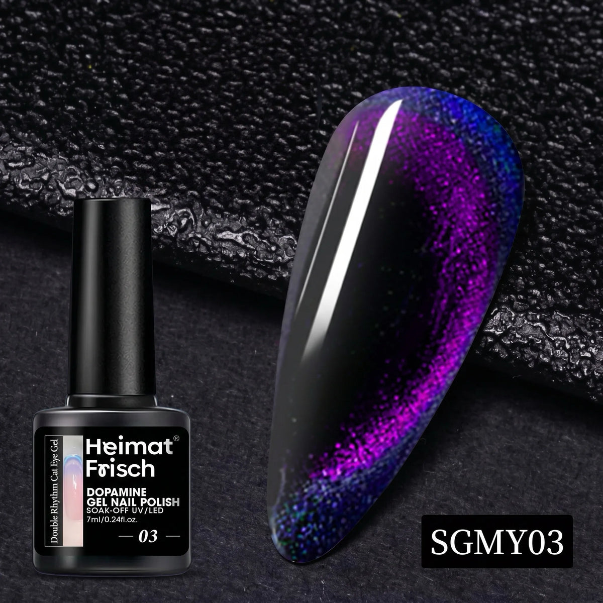 9D Rainbow Cat Magnetic Gel Nail Polish Chameleon Galaxy Effect Magnetic Semi Permanent Soak Off UV Gel Varnish Nail Supplies