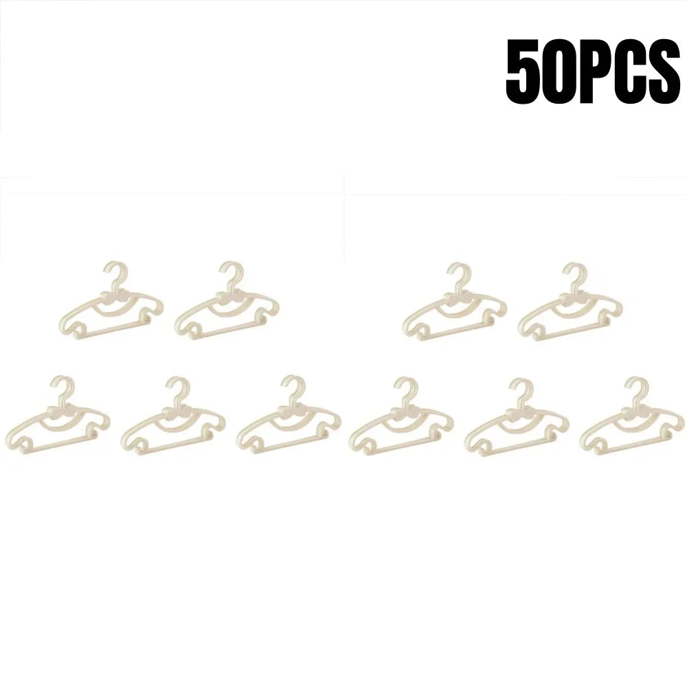 5-50Pcs Baby Hangers Plastic Kids Clothes Storage Hanger for Nursery Children Hangers Toddler Infant Portable Coats Home Rack