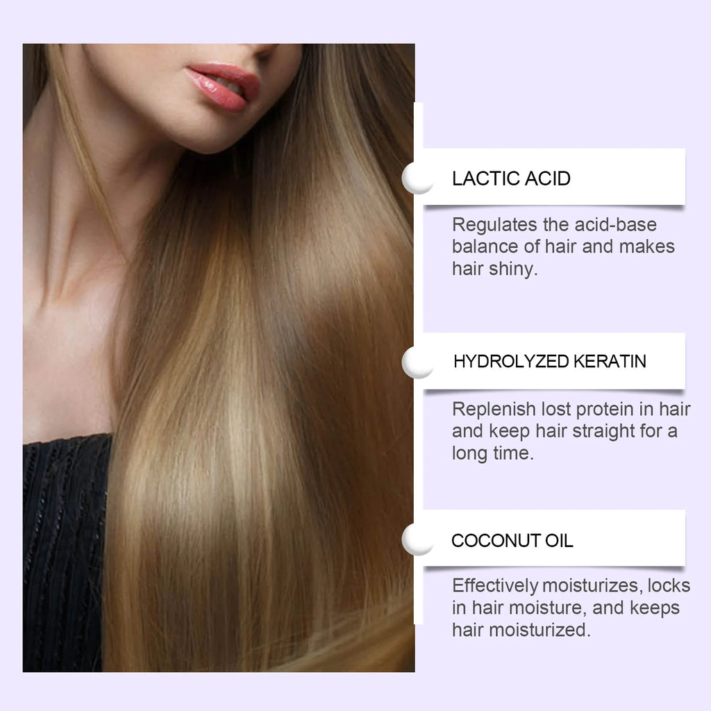 250g Keratin Straightening Hair Mask Restore Hair Soften Gloss Straightener Deep Repair Conditioner For Dry Damaged Frizzy Hair