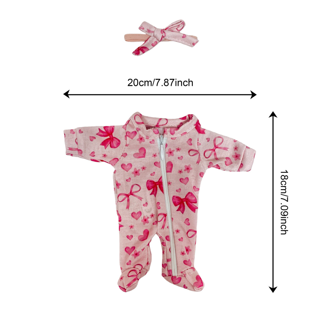 4 Styles Cutest Baby Romper Outfits for Size 8-9Inch Newborn Dolls Soft Touch Handmade High Quality Clothes With Hat