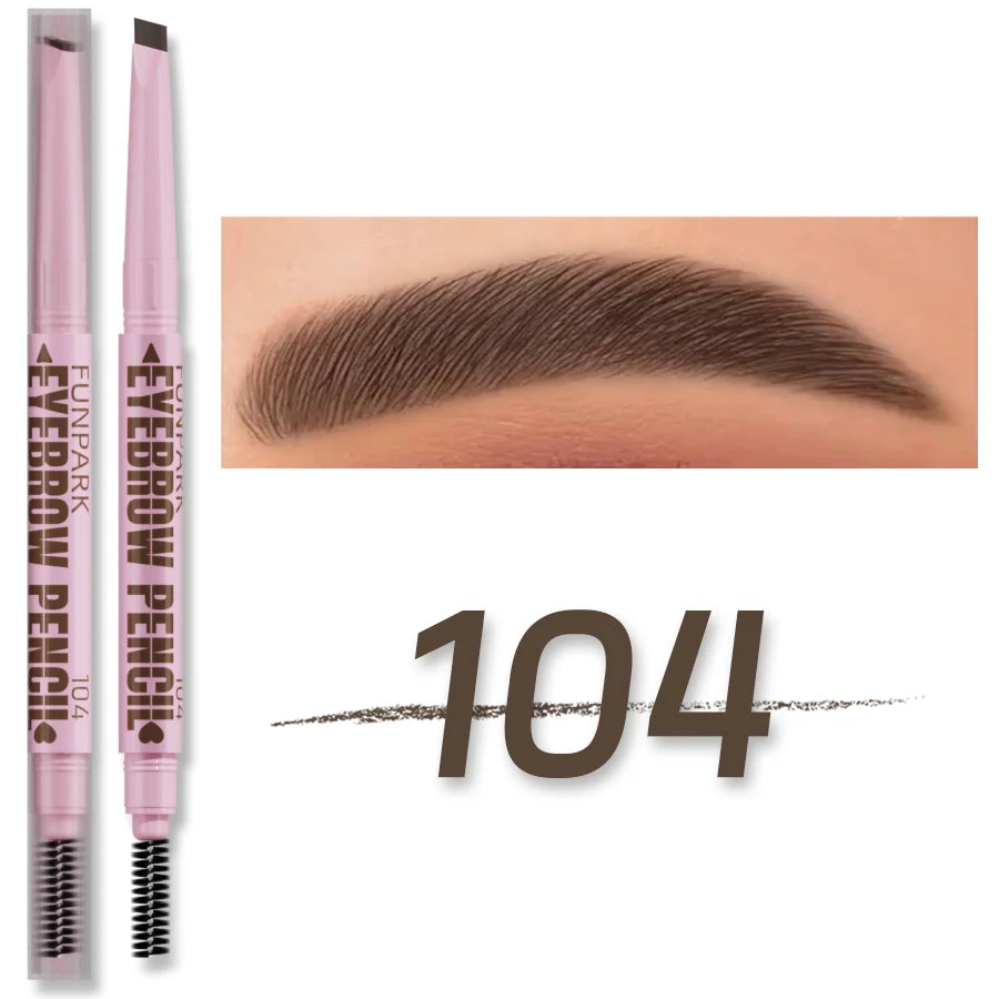 2 in1 Eyebrow pencil professional Cosmetics makeup for women 5 Colors Waterproof Eyebrow Tattoo brush Long Lasting eyebrow pen