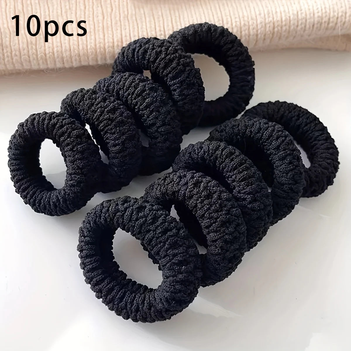 10pcs of Upgraded Wide And Thick Hair Ties, Fashionable for Ponytails And Buns, Made of Durable Elastic Material That Won'T Dama