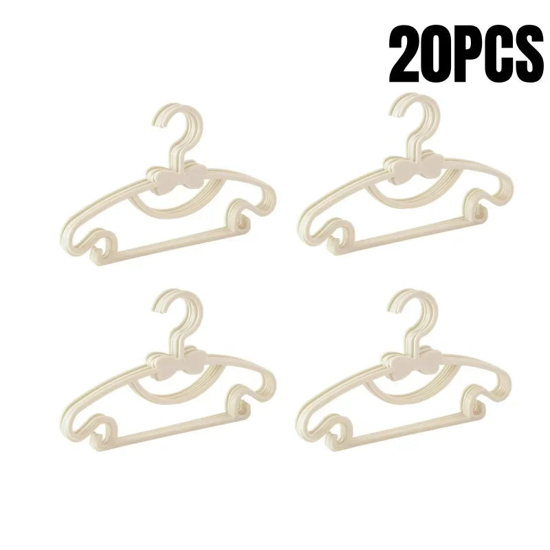5-50Pcs Baby Hangers Plastic Kids Clothes Storage Hanger for Nursery Children Hangers Toddler Infant Portable Coats Home Rack