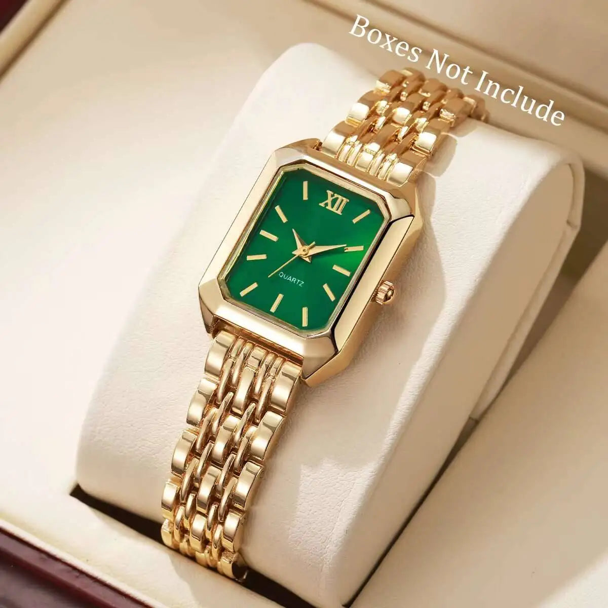 Fashion Rectangle Women Quartz Watch Luxury Analog Wristwatches Reloj Mujer Girls Clock Gift（Without Box）