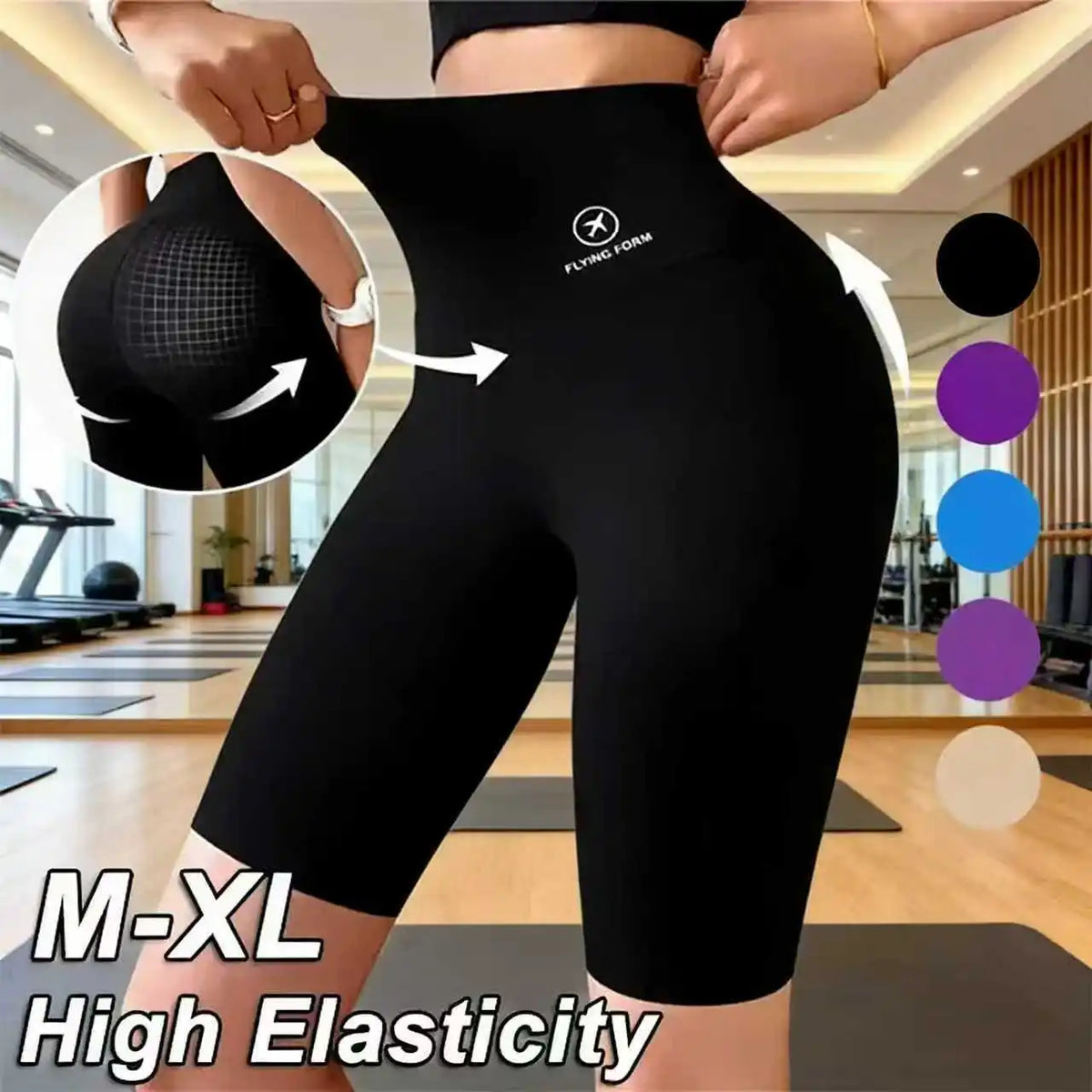 2026 New Women's High-Waisted Sports Shorts for Cycling Jogging Fitness and Yoga gym shorts
