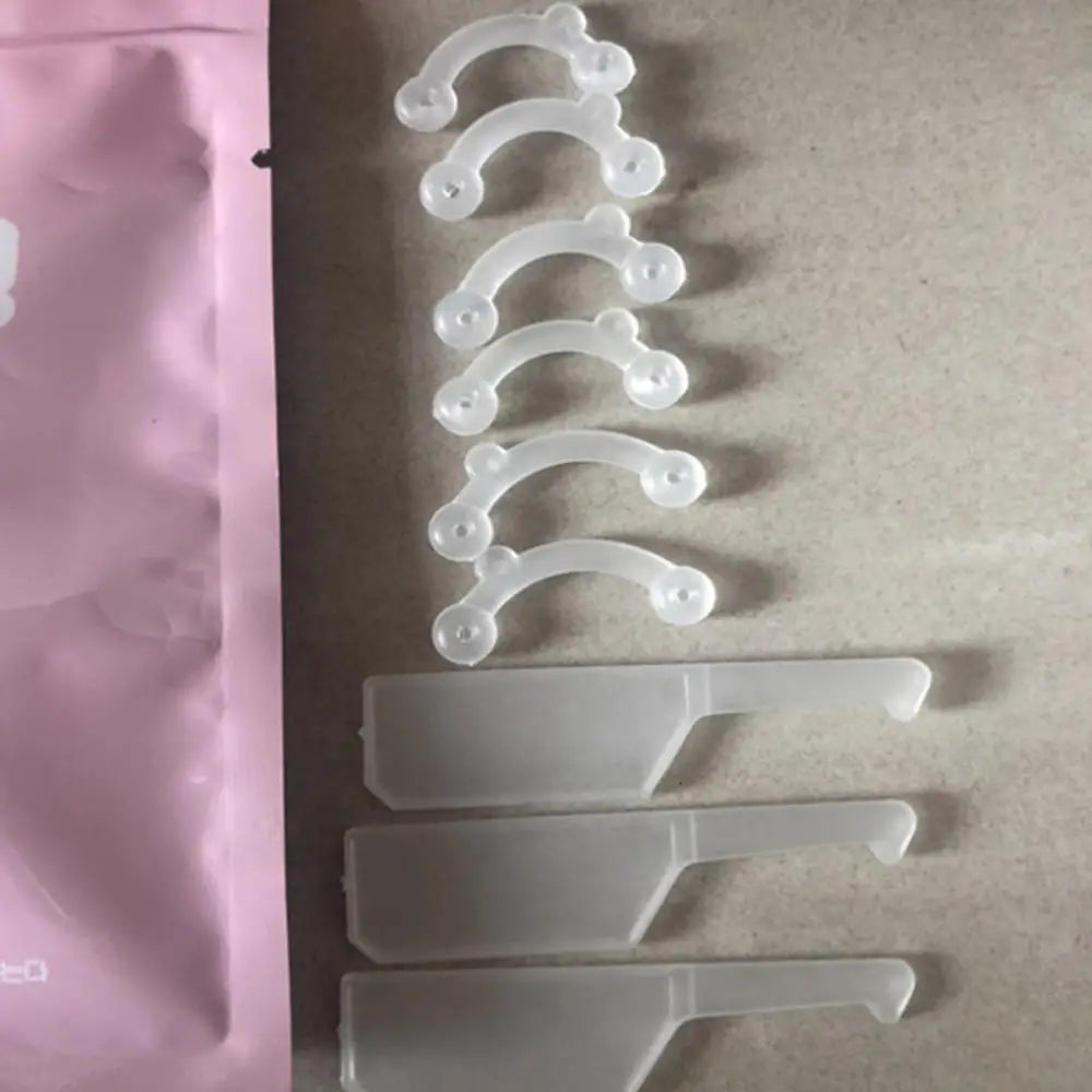 6pcs/set Nose Clip Corrector Massage Tool Nose Up Lifting Shaping Clip Clipper Shaper Bridge Straightening Women Girl Nose Massa