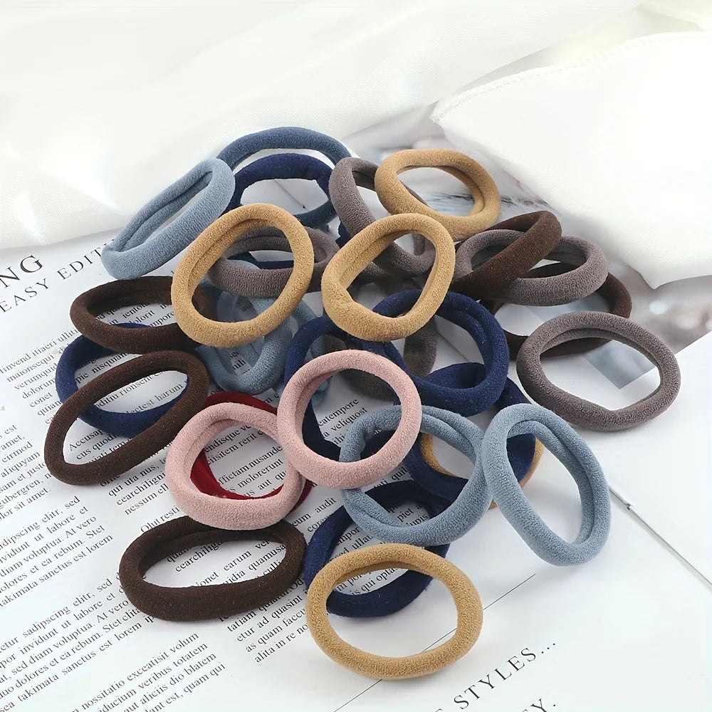 20/50/100pcs Soft Elastic Hair Ties Hair Bands Decorative Hair Accessories Set For Baby Girls