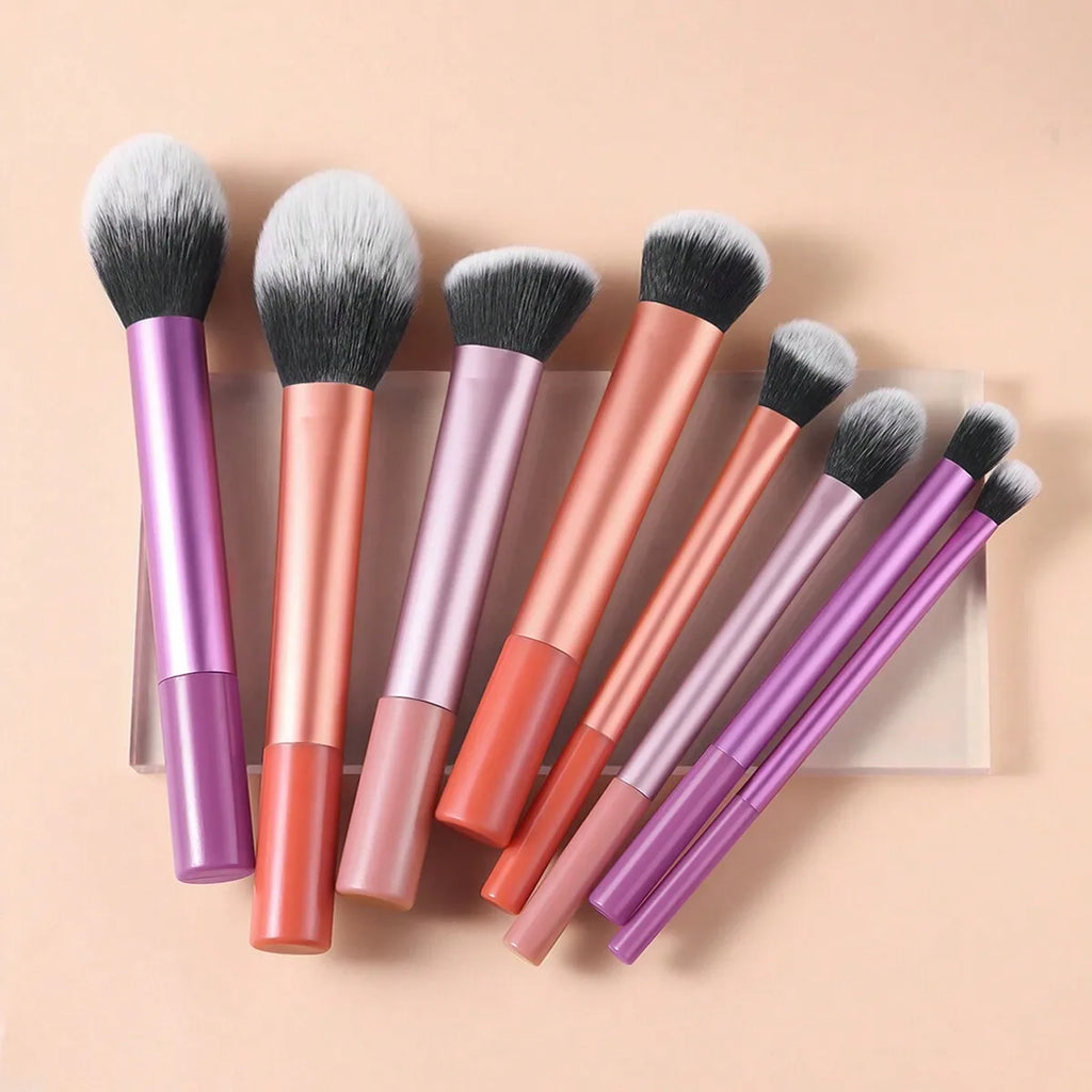 3pcs Makeup Brush Set, Including Angled Eyeliner Brush, Eyebrow Brush, And Ultra-Fine Eyeshadow Brush, Makeup Brush Set, Makeup Brush Kit, Makeup Brush Set, Full Makeup Brushes, Makeup Brush Set, Complete Makeup Tools, Makeup Brush Set, Makeup Brush Set