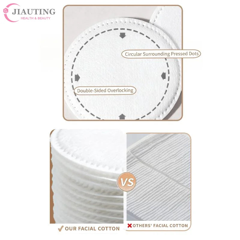 Disposable Makeup Cotton Pad 100/120pcs Soft Round Three Layer Facial Cleaning Wipes Makeup Remover Beauty Cosmetic Cleaning