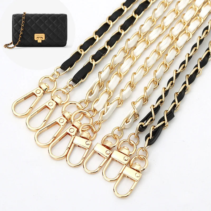 120cm Purse Chain Strap Crossbody Handbag Chains Replacement Leather Shoulder Bag Chain Straps Diy Women Girl Bag Part Accessory