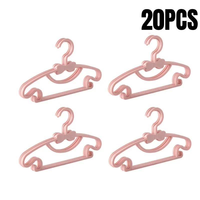 5-50Pcs Baby Hangers Plastic Kids Clothes Storage Hanger for Nursery Children Hangers Toddler Infant Portable Coats Home Rack