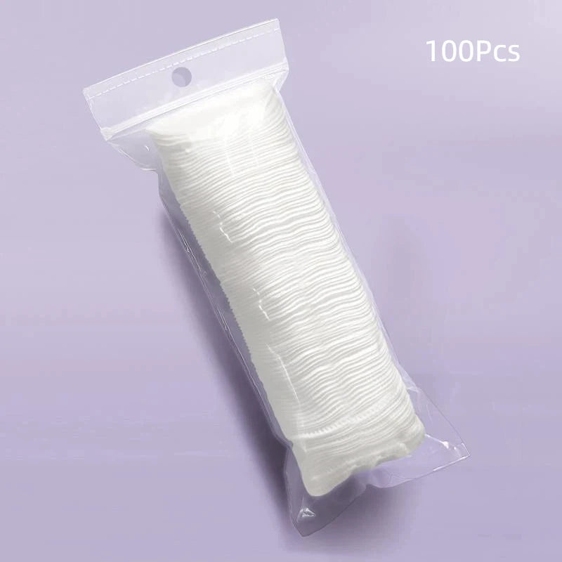 Disposable Makeup Cotton Pad 100/120pcs Soft Round Three Layer Facial Cleaning Wipes Makeup Remover Beauty Cosmetic Cleaning