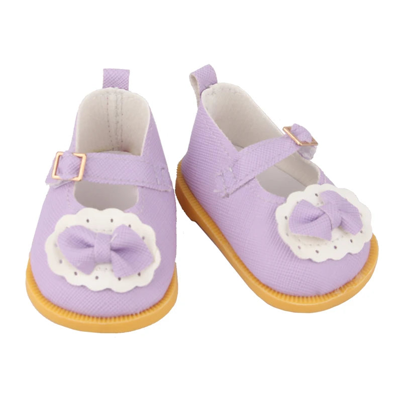 7 Cm Doll Shoes Clothes Handmade Boots For American 18 Inch Girl&43Cm Baby New Born,OG Doll Accessories Shoes Gift Festival Toy