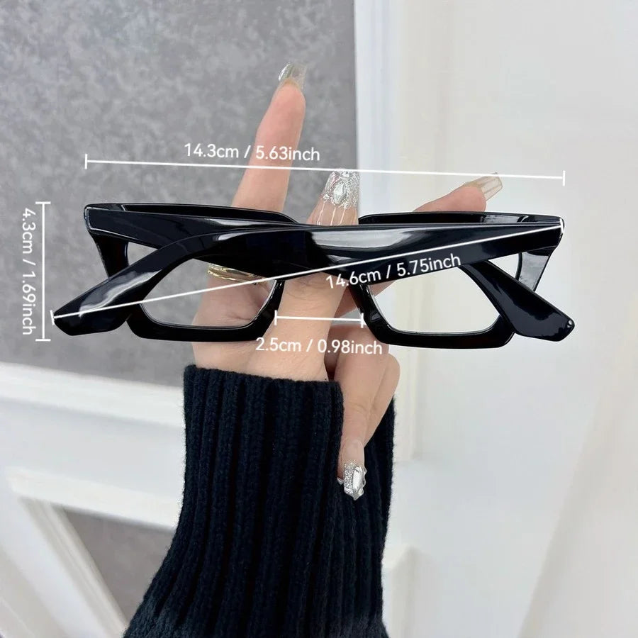 Fashion Elegant Square Eyeglasses Frames Women Men Transparent Clear Brand Designer Optical Casual Frame Oculos