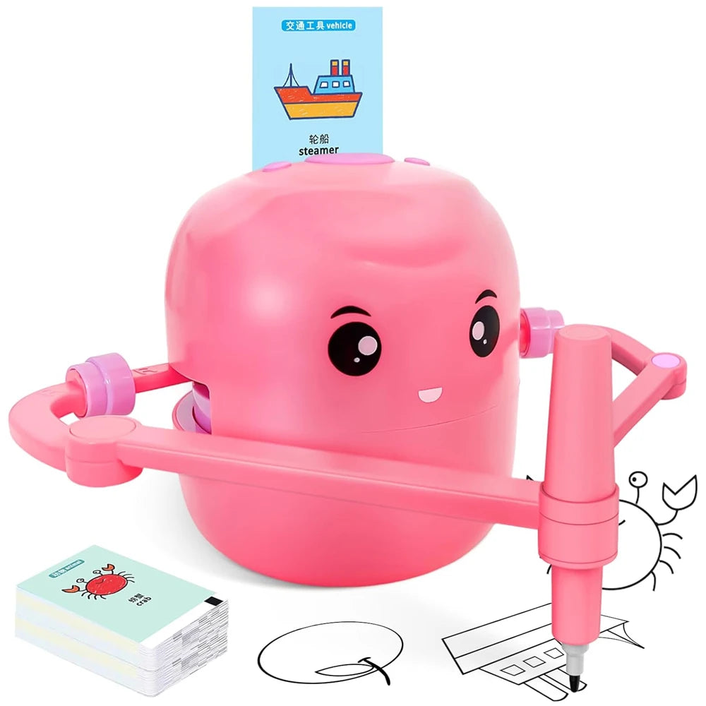 Drawing Robot for Kids Interactive Educational Drawing Robot Voice Interaction Montessori Drawing Learning Toy Children's gifts