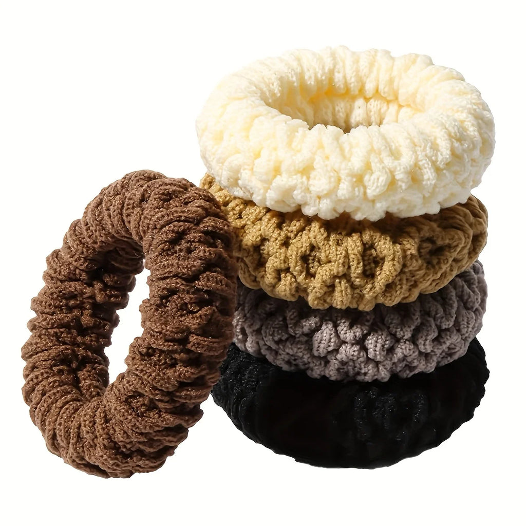 10pcs of Upgraded Wide And Thick Hair Ties, Fashionable for Ponytails And Buns, Made of Durable Elastic Material That Won'T Dama
